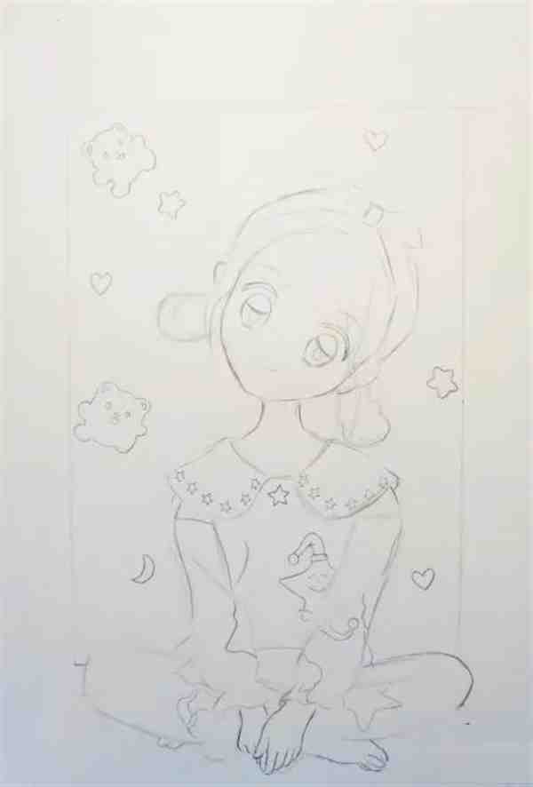 卡通小女孩的绘画教程