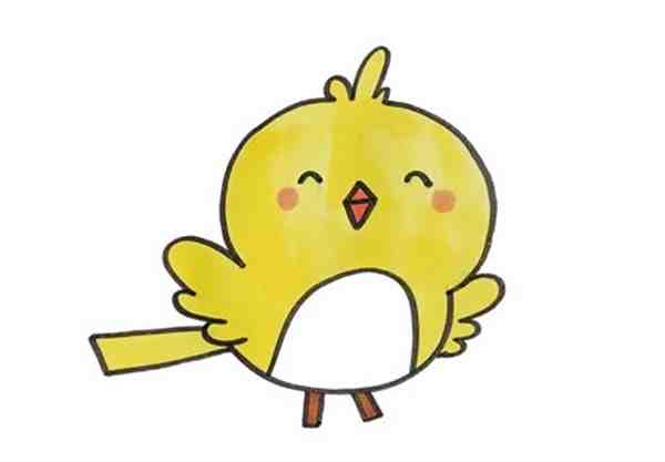 一二三年级画可爱小鸟儿童画图片大全欣赏