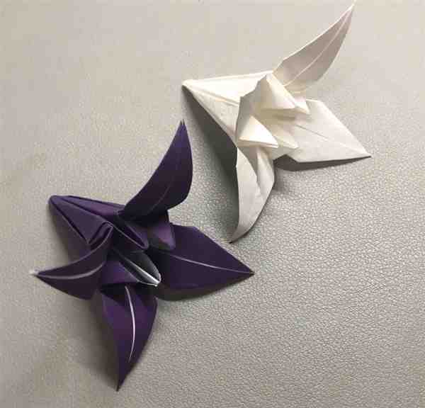 幼儿折纸手工大全图解教程(鸢尾花)