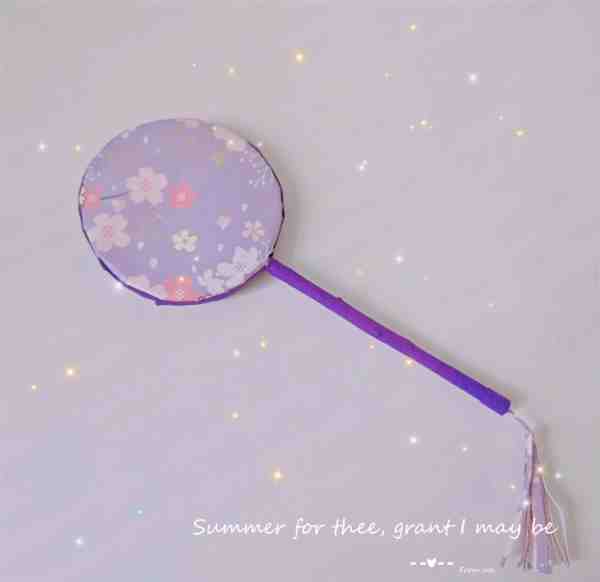 折纸古风小饰品超简单又仙气(团扇)