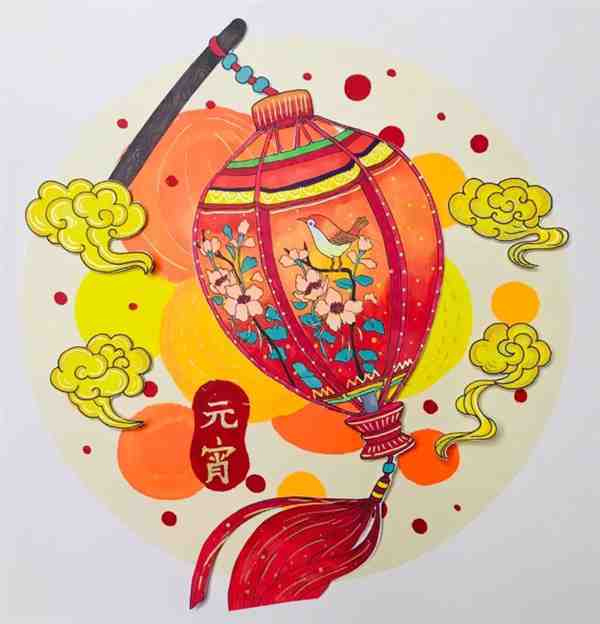 关于元宵节的画画图片大全 元宵节绘画简单又漂亮