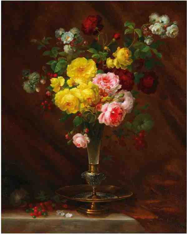 静物| 超写实油画花卉高清图片素材