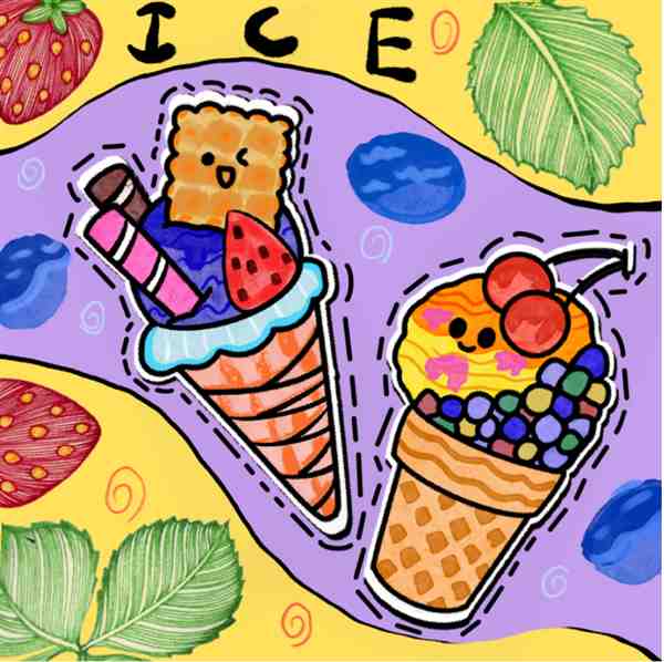 冰淇淋怎么画简单好看(含教程步骤)