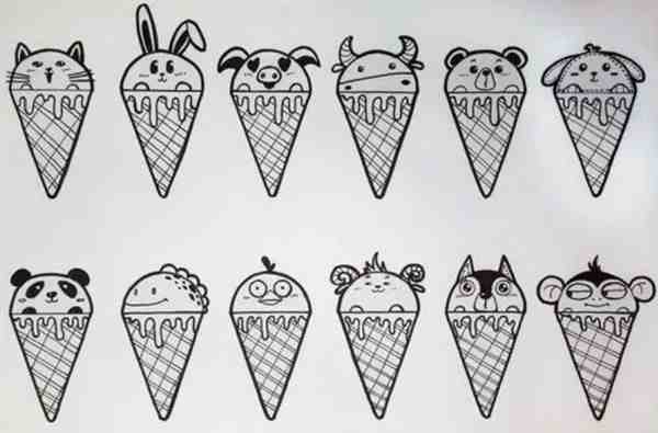 最新甜筒怎么画简单好看图片欣赏