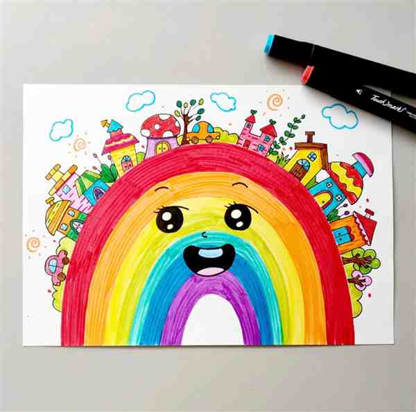 创意儿童画: 7一9岁儿童画简单又漂亮一等奖