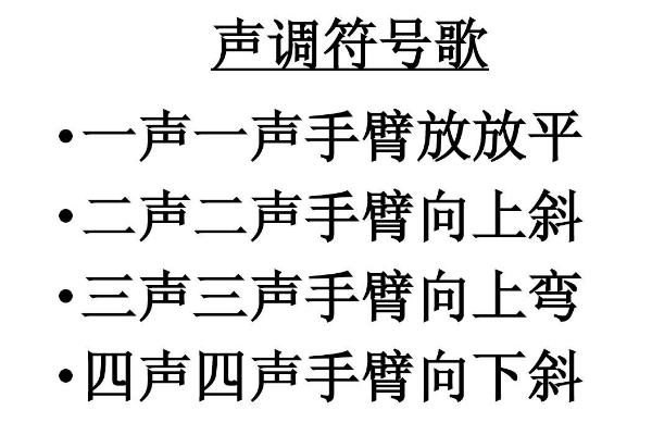 什么是普通话练习中的四声歌，是练习普通话的绕口令