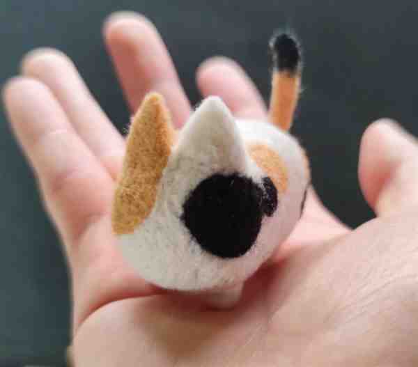 羊毛毡手工制作小猫可爱教程图解