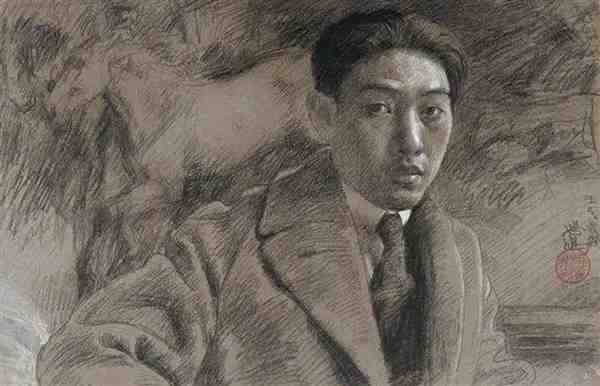 国画品鉴| 徐悲鸿的松鹤延年图片作品欣赏