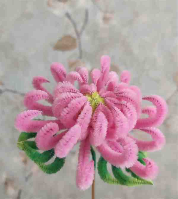 菊花扭扭棒手工制作教程方法图片