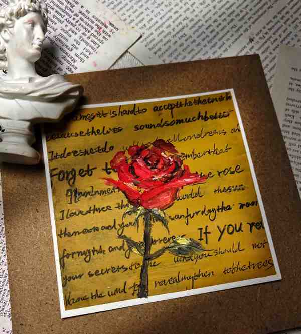 油画棒手绘| ins风复古玫瑰花画法