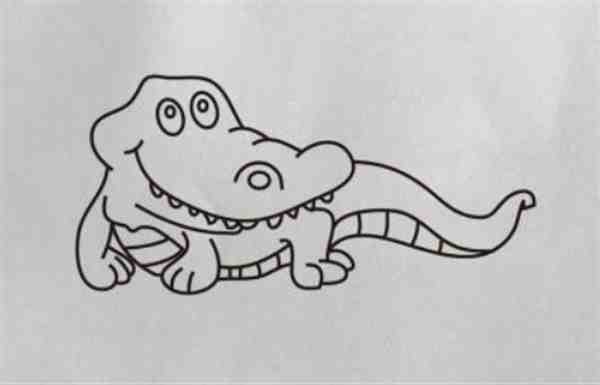 一步一步教我画鳄鱼图片大全