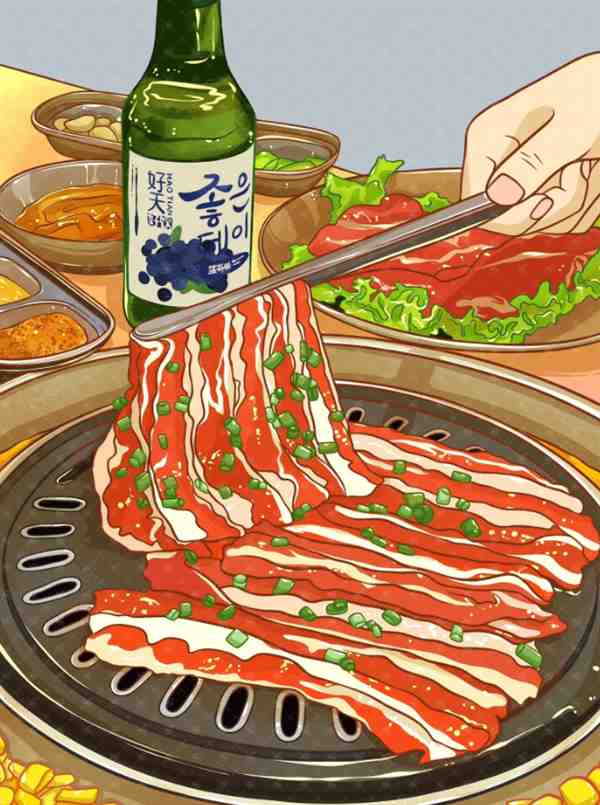 绘画: 土耳其烤肉怎么画好看彩色