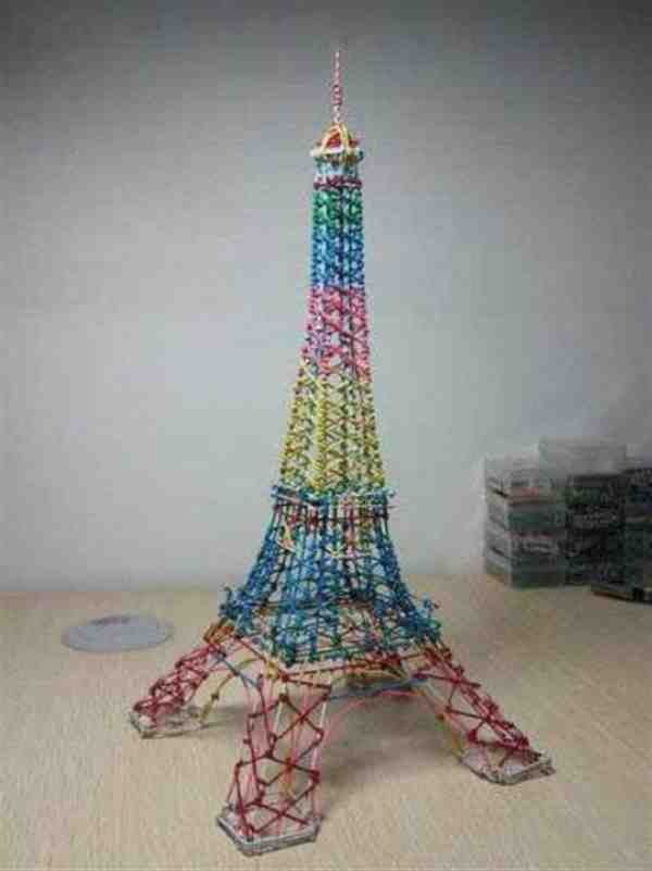 回形针埃菲尔铁塔教程图片大全