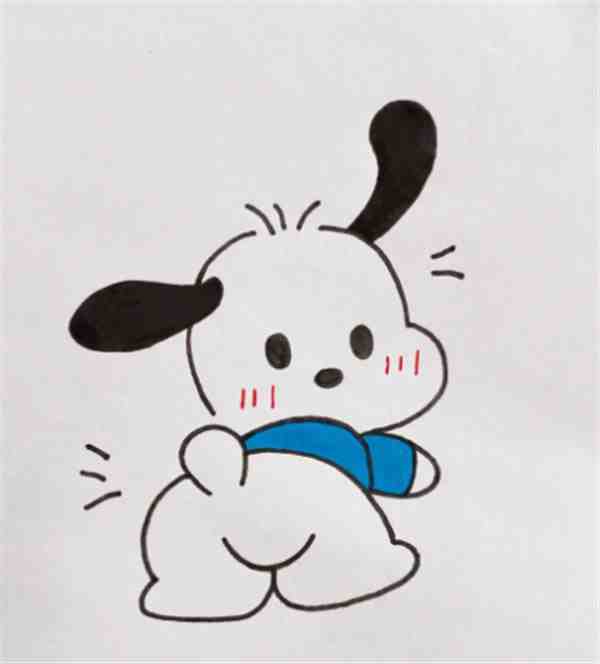 画画教程简单可爱帕恰狗图片大全