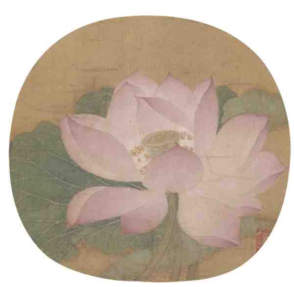 南宋吴炳《出水芙蓉图》作品赏析