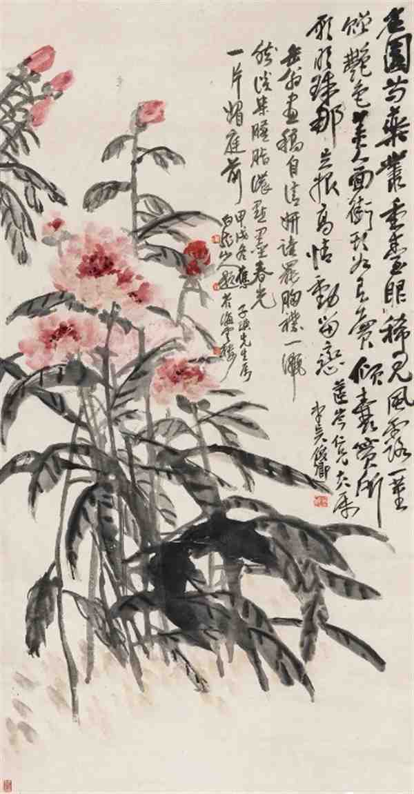 吴昌硕国画作品欣赏花鸟图片精选