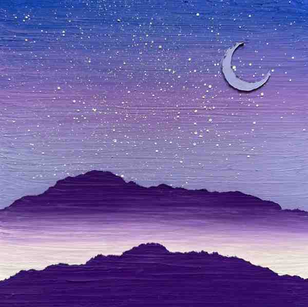 【油画棒】一步一步教你画星空简单又漂亮