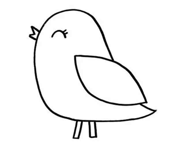 快来看看怎么画一只简单的小鸟图片大全