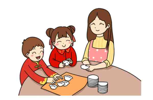 春节场景画怎么画简单又好看