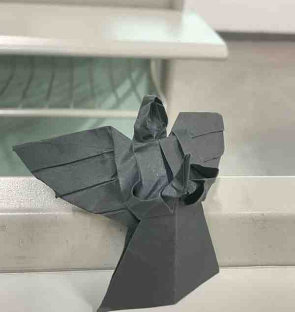 幼儿亲子: 立体天使的折法图解大全