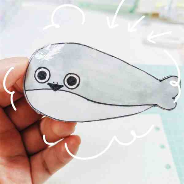 幼儿手工制作小玩具(立体萨卡班甲鱼)教程