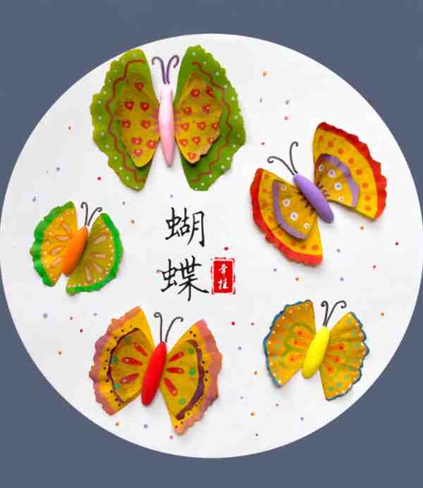 幼儿手工:用树叶做的手工贴画图片大全