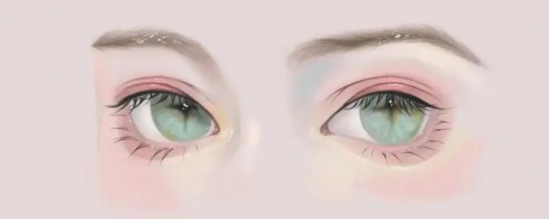 插画人物眼睛怎么上色，一般是先从整体再到细节刻画