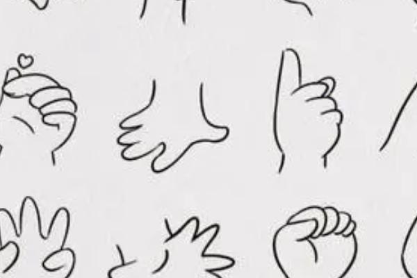 怎么画Q版插画人物的手部，需要简化手指部位