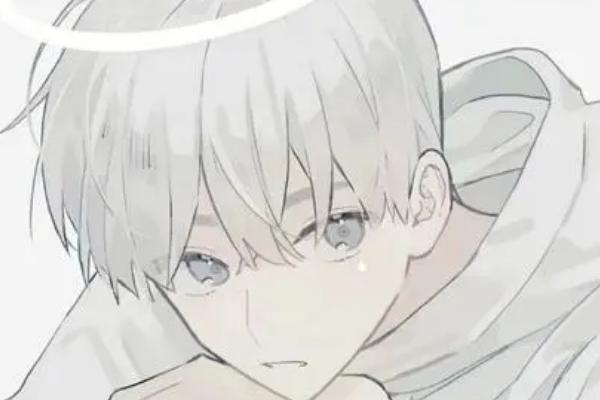 怎么画动漫男生的头，可以采用比较硬的线条来绘制草稿