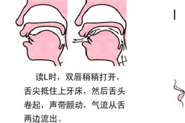 鼻边音的区别，气流方法和发音的运动过程不同