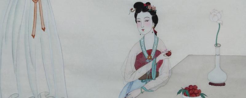 工笔重彩画里面的仕女如何绘制，人物的面部要提亮