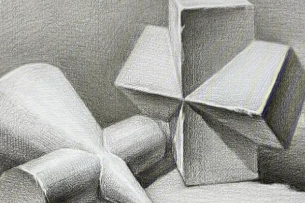 如何才能画好石膏几何体，先定好石膏体的最高点和最低点