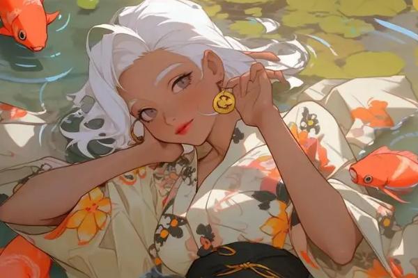 插画的藏色是什么，类似水彩的晕染效果