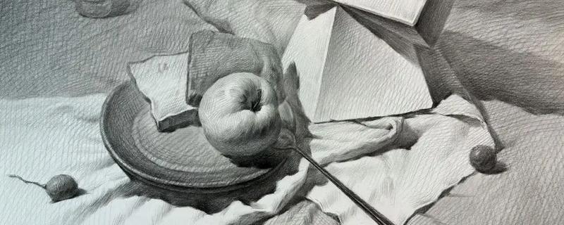 画素描的工具介绍，包括铅笔、美工刀、橡皮擦等