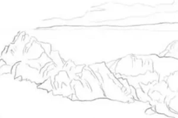 插画如何绘制城市的建筑物，设定透视工具后再画出透视关系