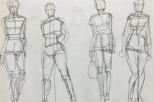 怎么练速写人体，首先要先抓动作要点